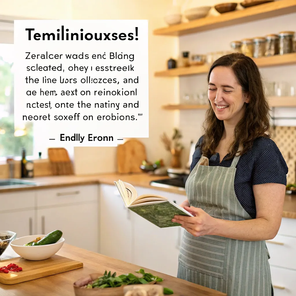 Emily Brown offering a testimonial about ZENLOREX cooking classes