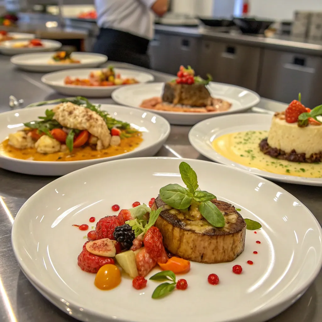 Gourmet Cooking Class Dishes